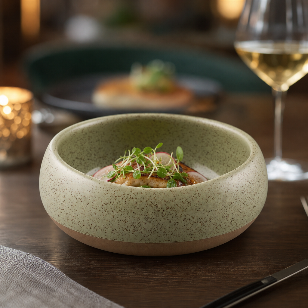 Vitrified Stoneware Deep Bowls with Artisan Glaze for Stylish Dining