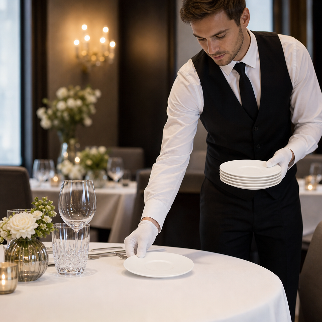 Standard Rim Saucers 162mm Porcelain for Fine Dining (Pack of 6)