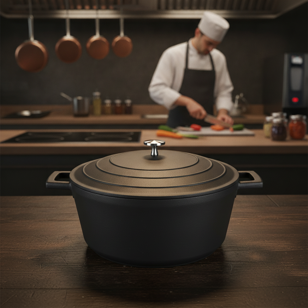Cast Aluminium Casserole Dish 5L for Family Meals