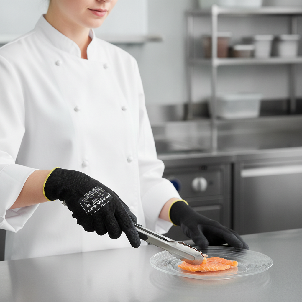 Nitrile Precision Work Gloves for Food Use (Size 6/Small)
