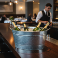 Galvanised Steel Wine and Champagne Tub 25L for Parties & Events