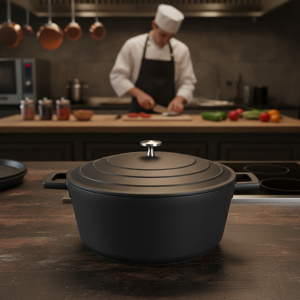 Cast Aluminium Casserole Dish 5L for Family Meals
