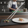 Stainless Steel Straight Tweezers 30cm for Meticulous Food Presentation