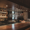 Chrome Plated Wine Glass Rack for Bars & Pubs