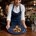 Coupe Plates 280mm Blue China for Restaurants & Cafés (Pack of 12)
