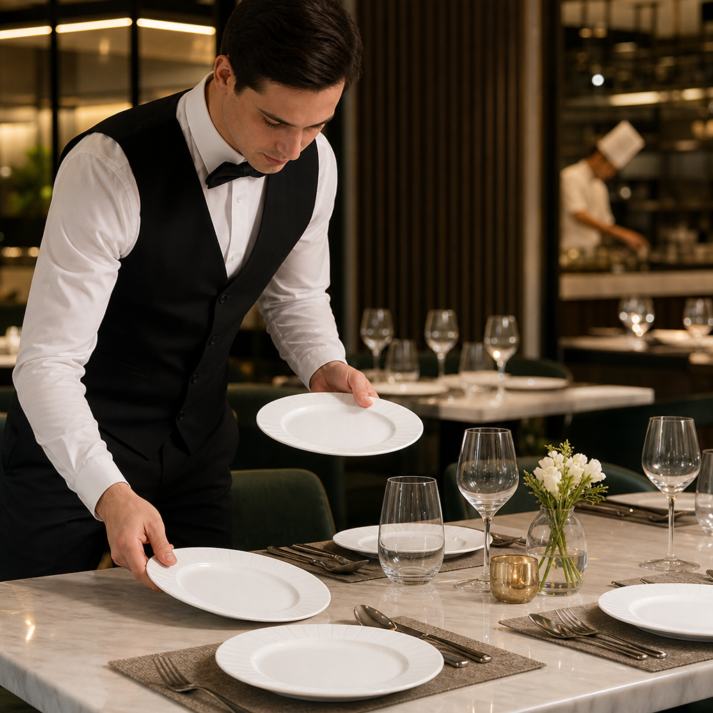 Rim Plates 230mm Ceramic for Upscale Dining (Pack of 24)