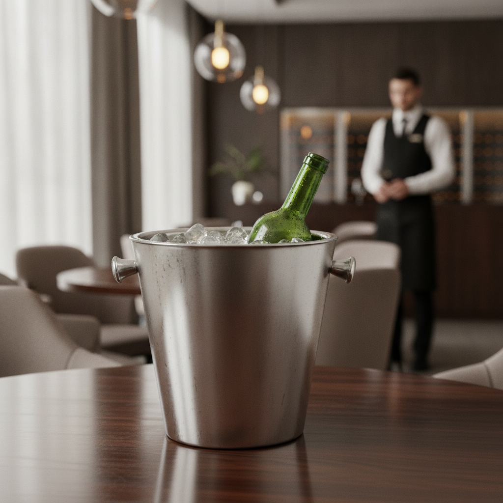 Stainless Steel Double Wall Wine Cooler 270mm for Elegant Dining