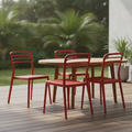 Recycled Plastic Outdoor Chair 805x490mm for Alfresco Areas (Pack of 4)