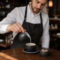 Stoneware Milk Jug 70ml in Charcoal for Caf? (Pack of 6)