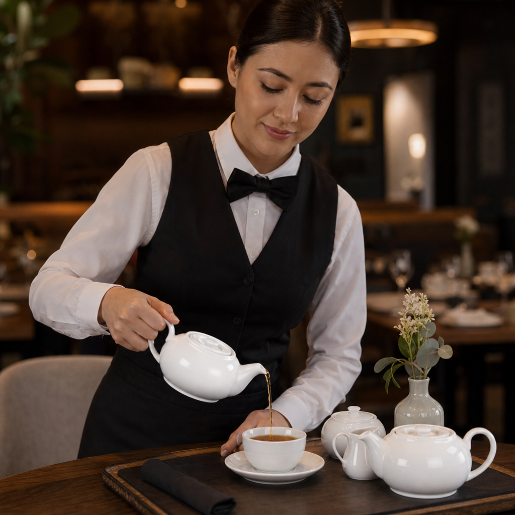 Porcelain Teapots 426ml for Stylish Serving (Pack of 4)