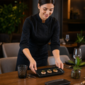 Rectangular Trays 272x125mm Vitrified Stoneware for Dining (Pack of 6)