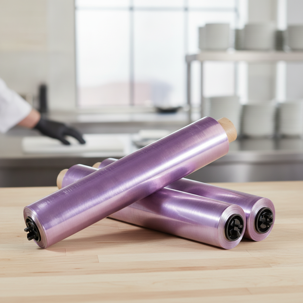 Food-Safe Cling Film Refills 300mm for Food Preservation (Pack of 3)