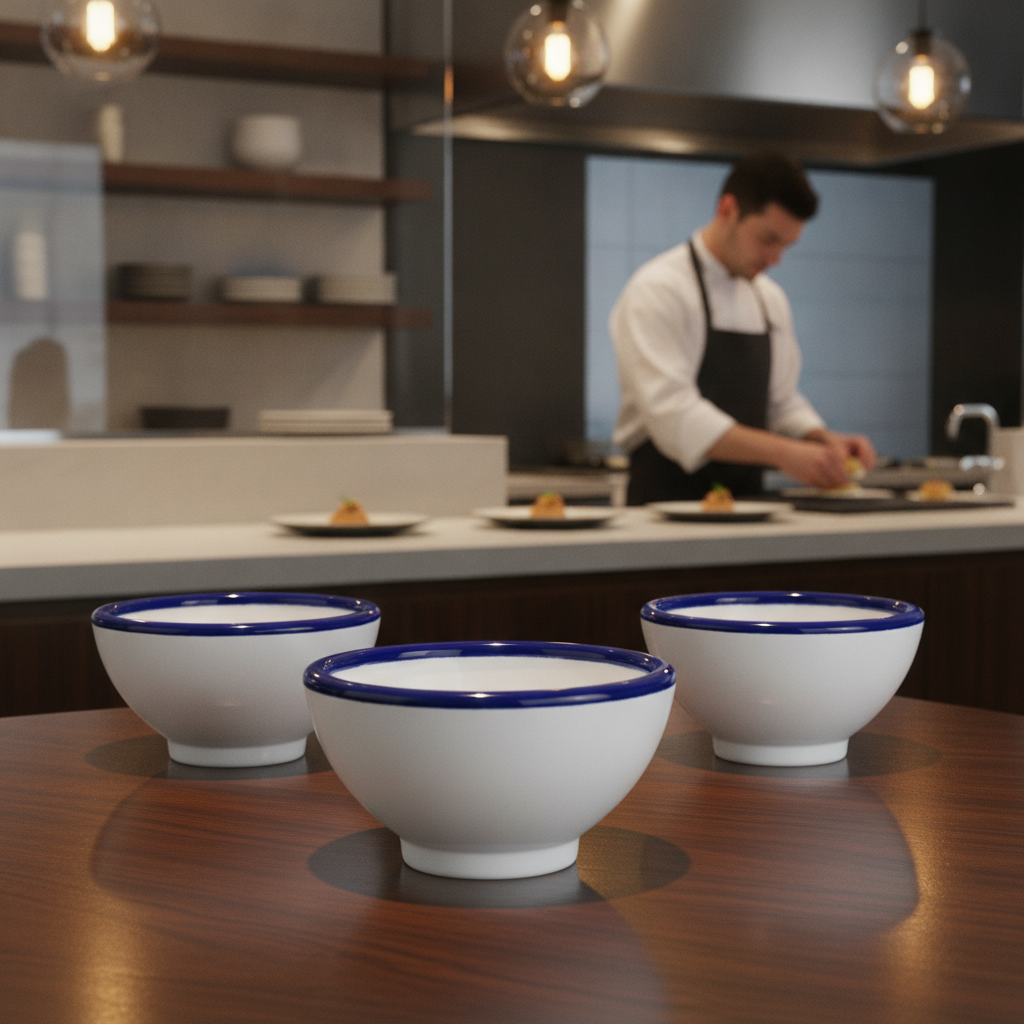 Melamine White Bowl 20ml for Buffets & Restaurants (Single)