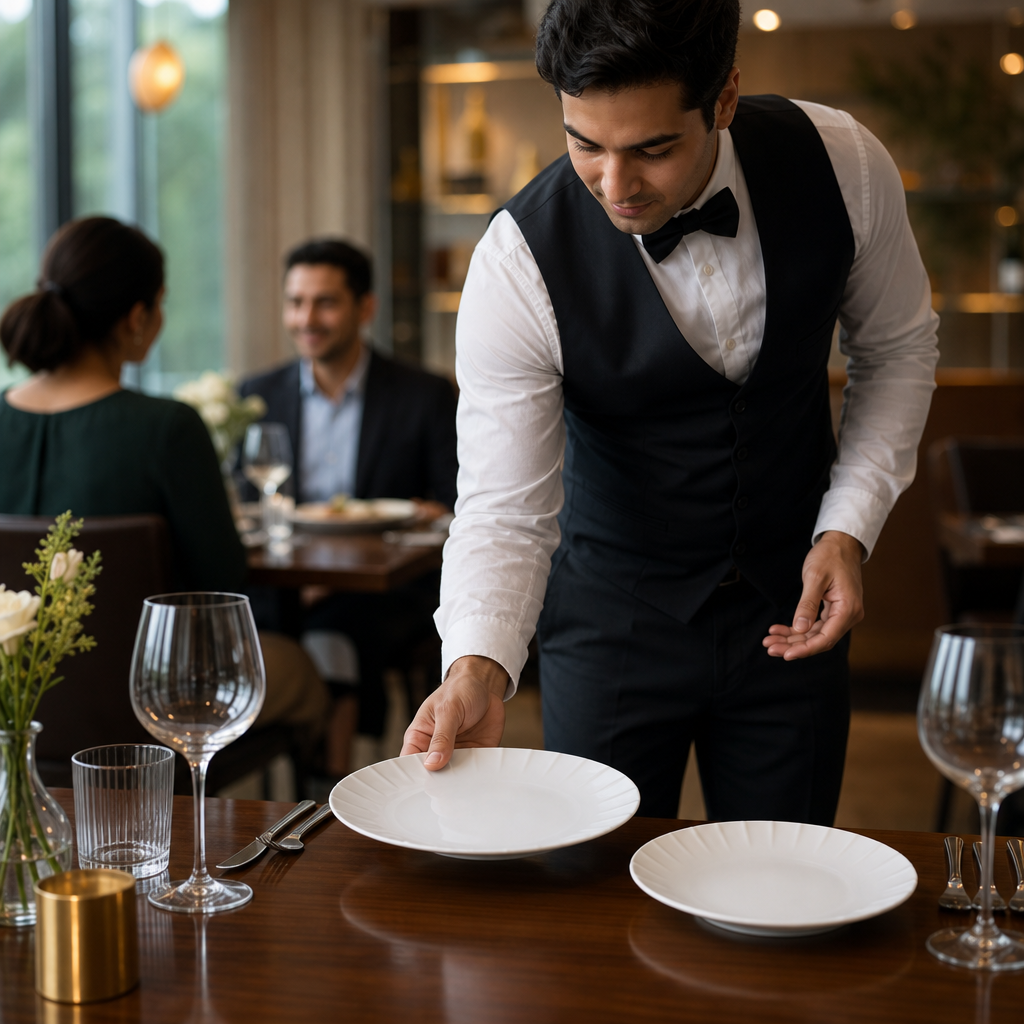Coupe Plates 235mm White China for Contemporary Dining (Pack of 6)