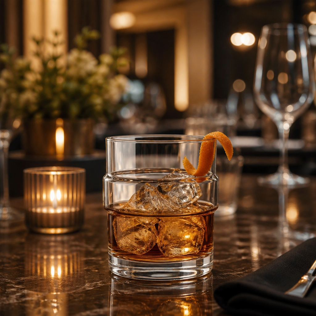 High-Quality Glass Double Old Fashioned Tumblers 355ml for Upscale Bars (Pack of 6)