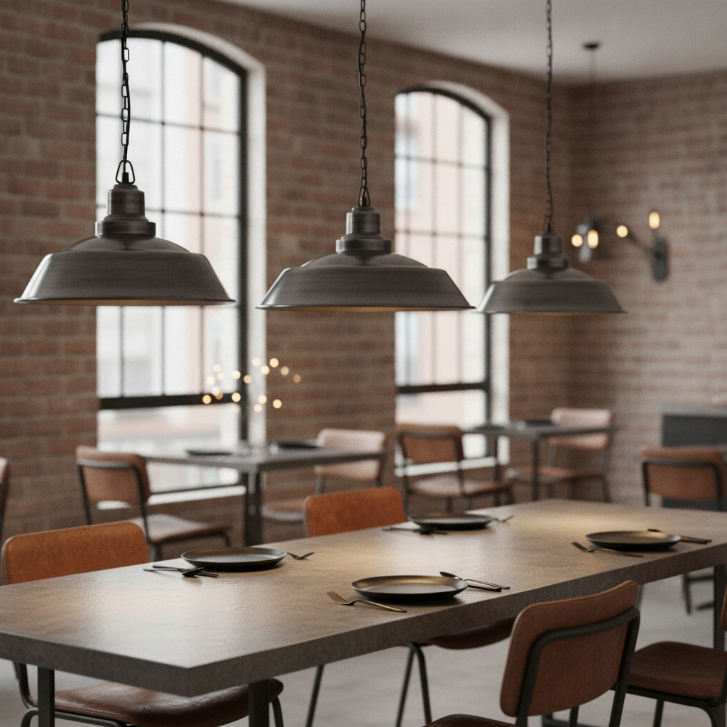 Iron Brooklyn Step Pendant 410mm for Stylish Interiors