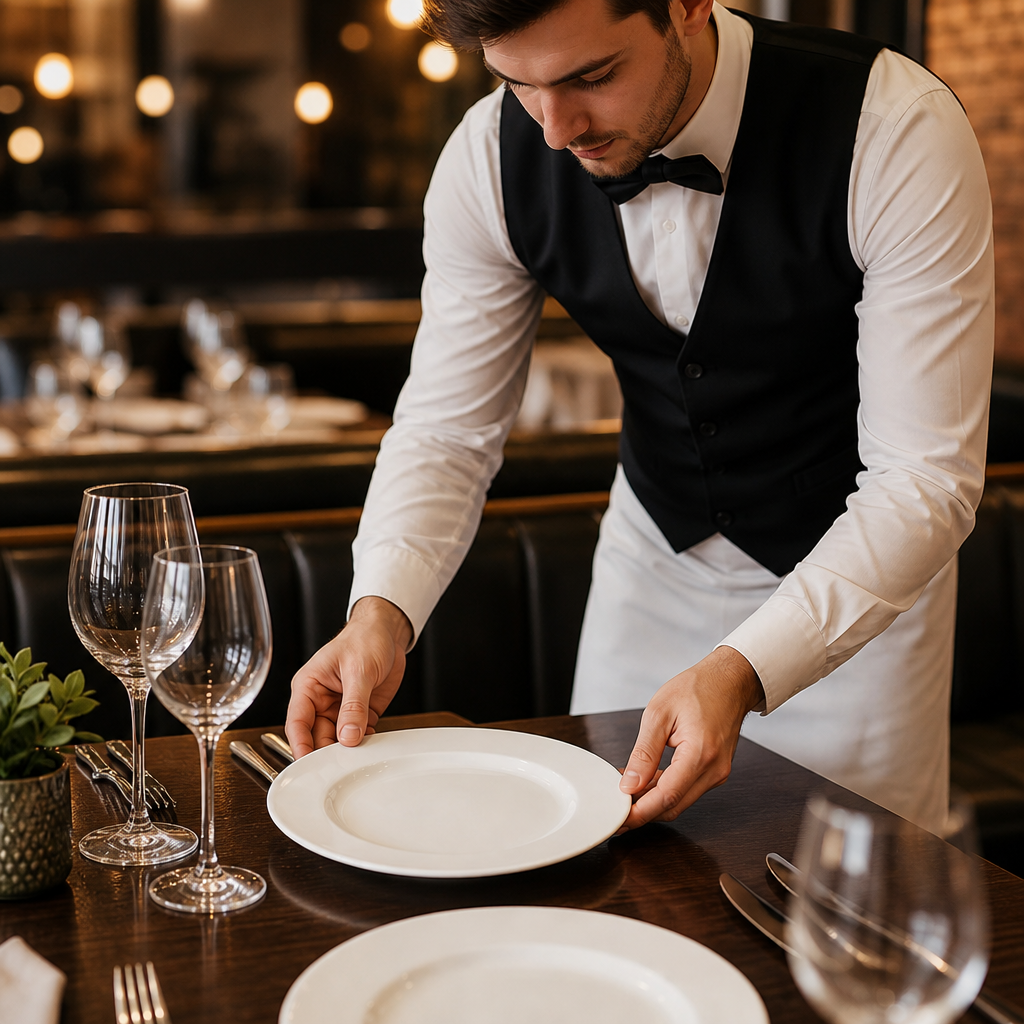 Wide Rim Plates 250mm White Porcelain for Stylish Table Settings (Pack of 24)