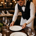 Wide Rim Plates 250mm White Porcelain for Stylish Table Settings (Pack of 24)
