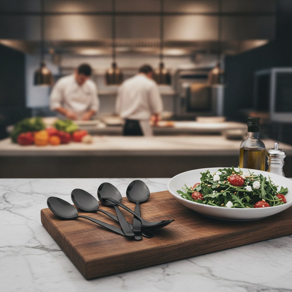 18/10 Stainless Steel Small Salad Spoon for Catering & Hospitality (Pack of 6)
