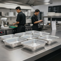 Aluminium Deep Foil Containers 2100ml for Takeaway Service (Pack of 200)