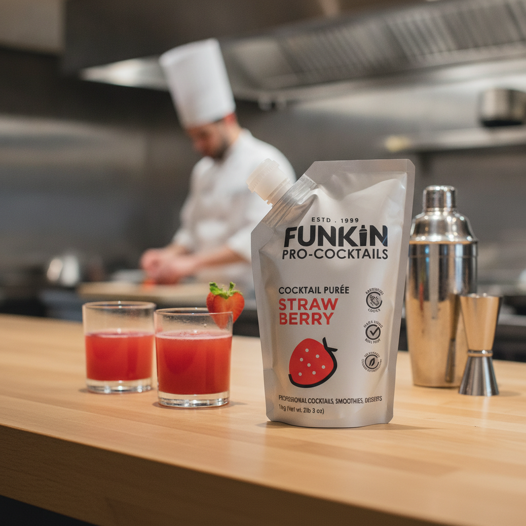 Natural Strawberry Puree 1.04L for Cocktails & Drinks