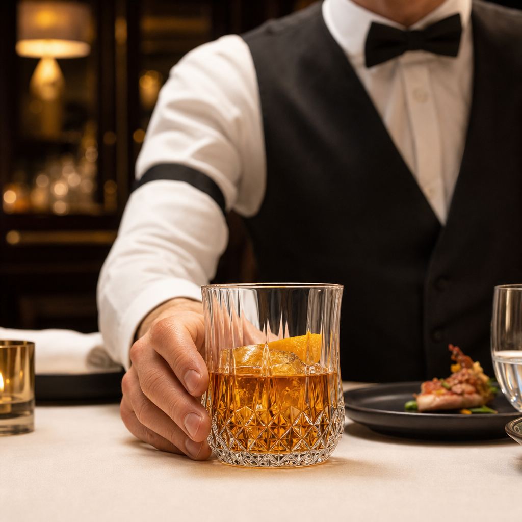 Glass Old Fashioned Glasses 230ml for Refined Table Settings (Pack of 8)