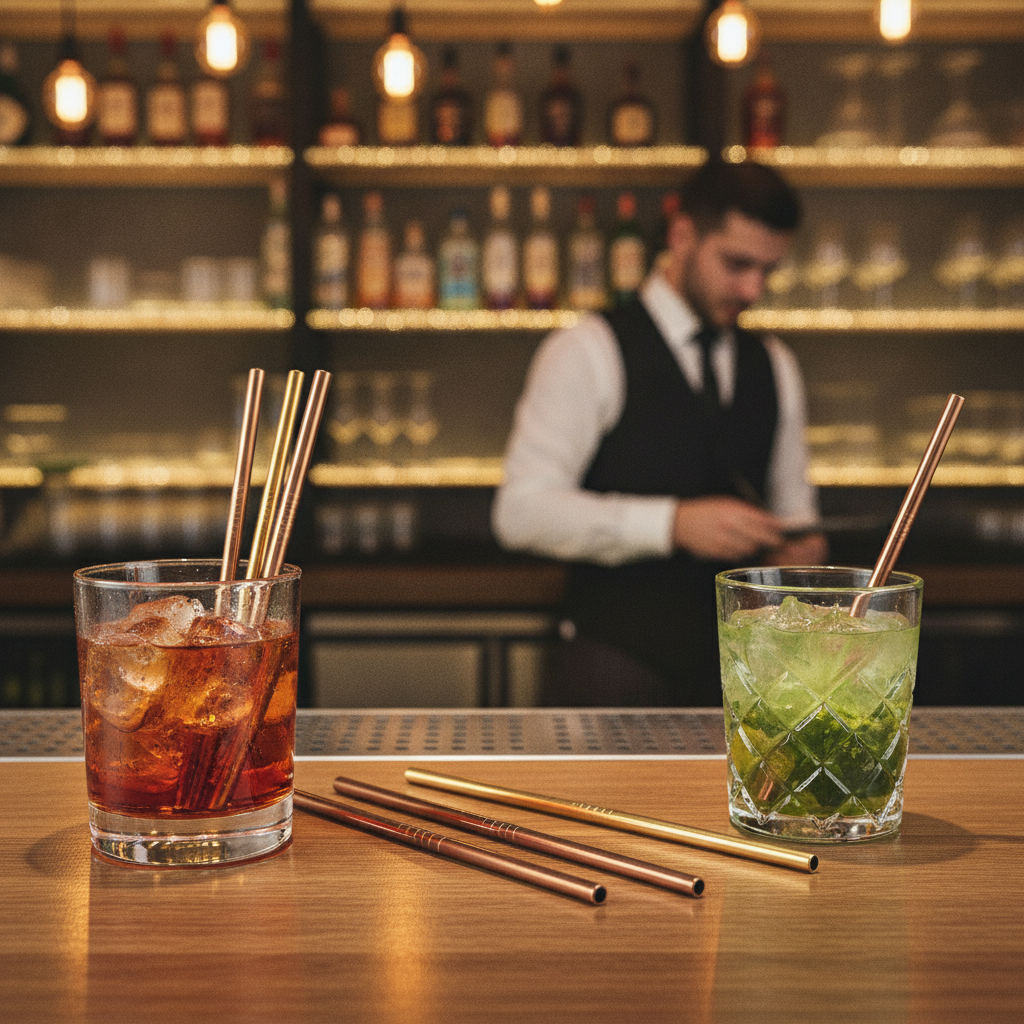 Durable Cocktail Straws for Bars & Pubs