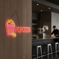 LED Popcorn Light-up Sign 620mm for Restaurants & Cafés
