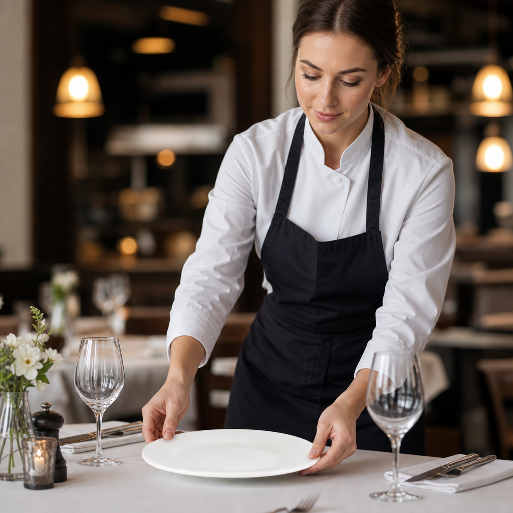 Plate inch 8 White Porcelain for Catering Needs (Box of 24)