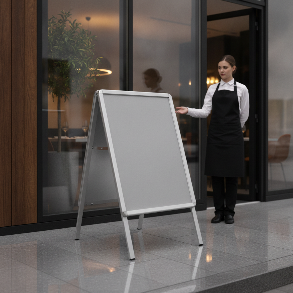 Aluminium A2 Clip Frame Pavement Sign for Outdoor Advertising