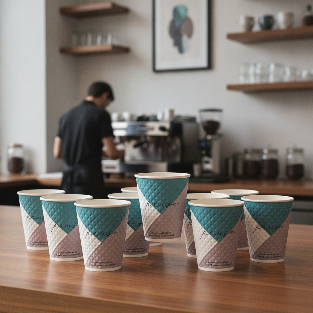 Paper Double Wall Coffee Cups 340ml for Catering (Pack of 740)