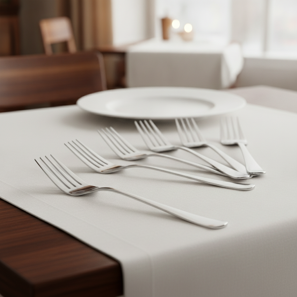Stainless Steel Dessert Forks for Everyday Dining (Pack of 12)
