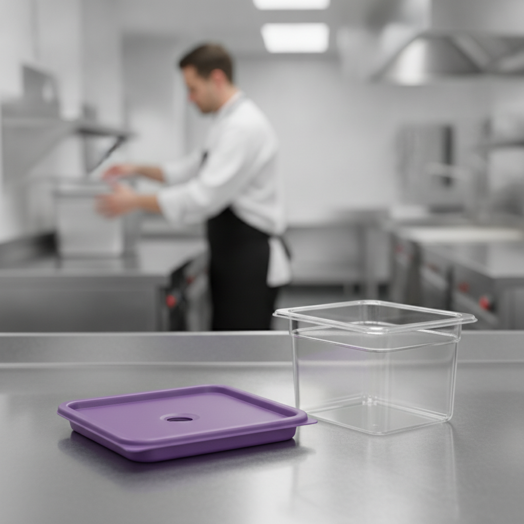 Polyethylene Square Food Storage Container Lid for Food Prep