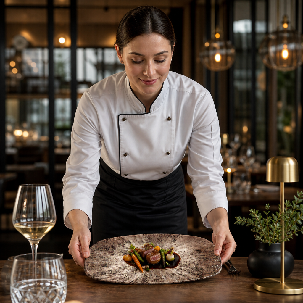 Rectangular Plates Brown Porcelain for Stunning Food Presentation (Pack of 6)