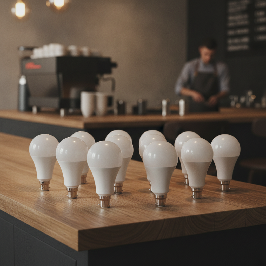 Plastic & Aluminium LED GLS Bulbs 10W for Restaurants & Cafés (Pack of 10)