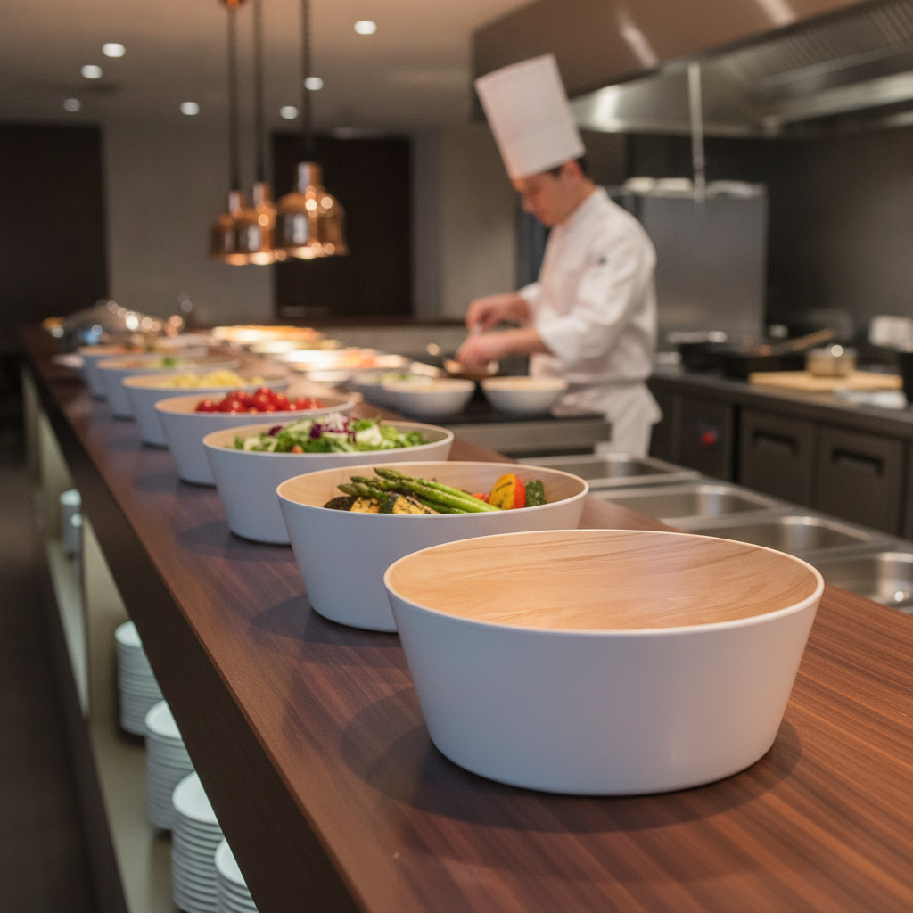 Melamine White Bowl 125mm for Buffets (Pack of 1)