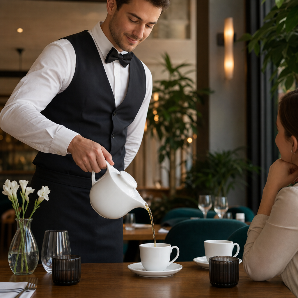Fine China Teapots 350ml for Restaurants & Cafés (Pack of 2)
