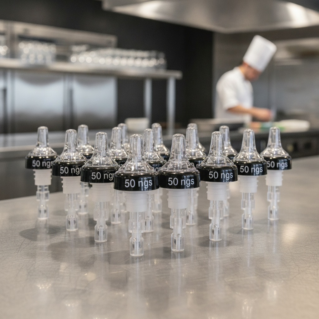 Plastic Clear Quick Shot Pourer 50ml for Efficient Serving (Pack of 12)