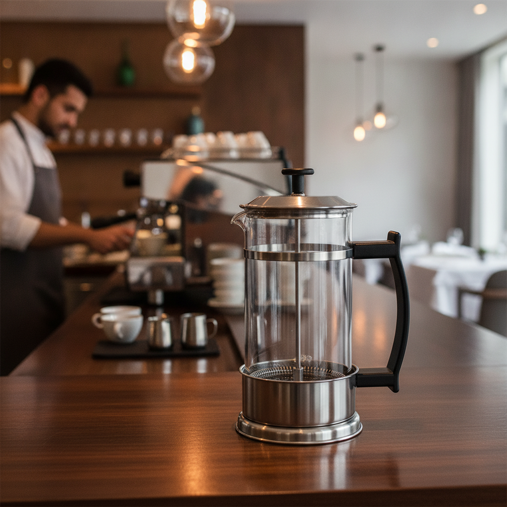 Stainless Steel Cafetiere 1.89L for Coffee & Tea Service