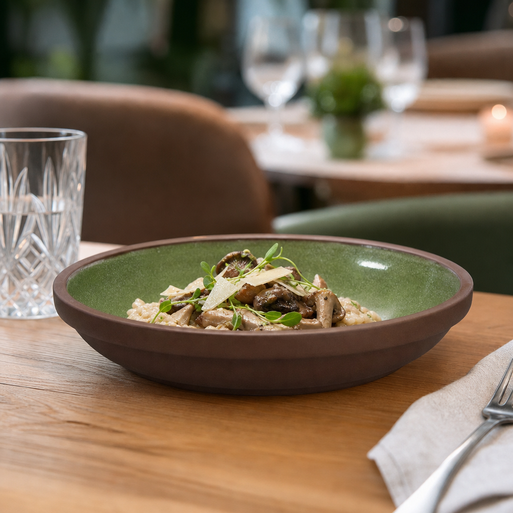Collection Deep Plates 160mm Vitrified Stoneware for Restaurant Dining (Pack of 12)