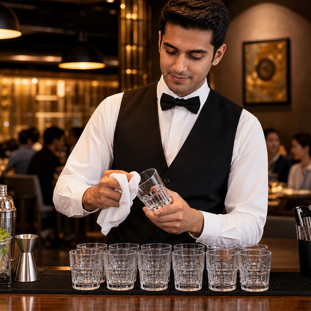 Toughened Glass Rocks Tumblers 250ml for Bars & Restaurants (Pack of 12)