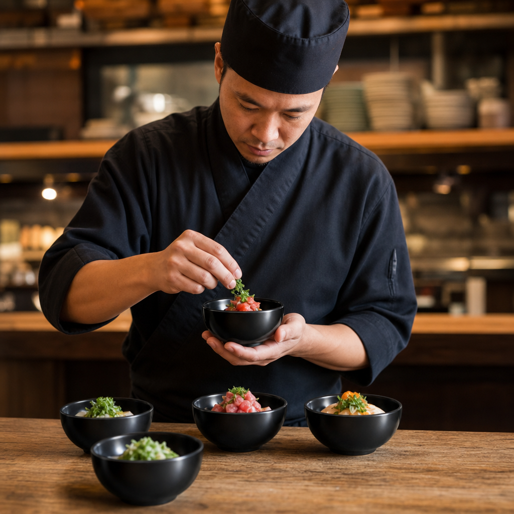 Rice Bowls 105mm Vitrified Stoneware for Professional Kitchens (Pack of 6)