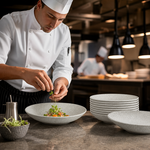 Bowls 182mm Vitrified Ceramic for Busy Kitchens (Pack of 12)