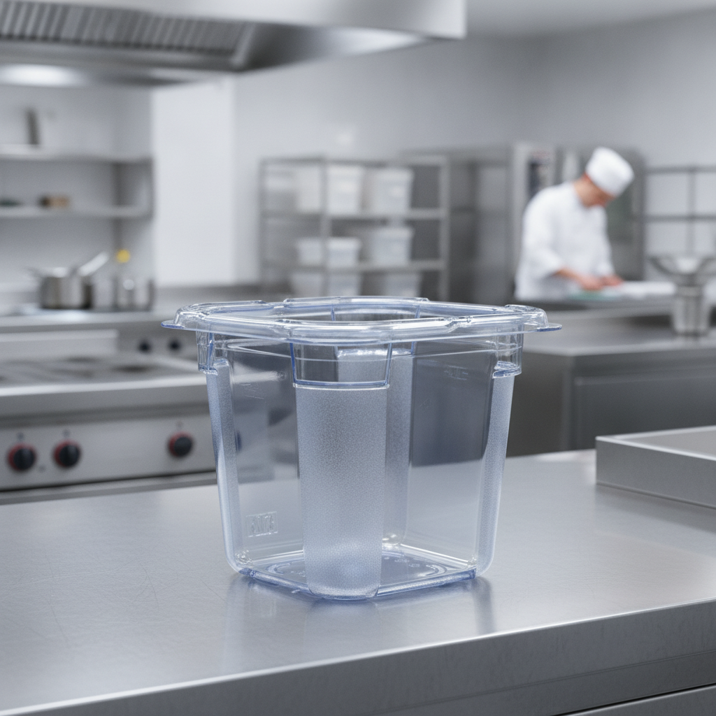 Plastic Food Storage Container 150mm for Food Preservation