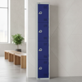 Blue Powder Coated Steel Lockers 450mm Deep for Secure Storage