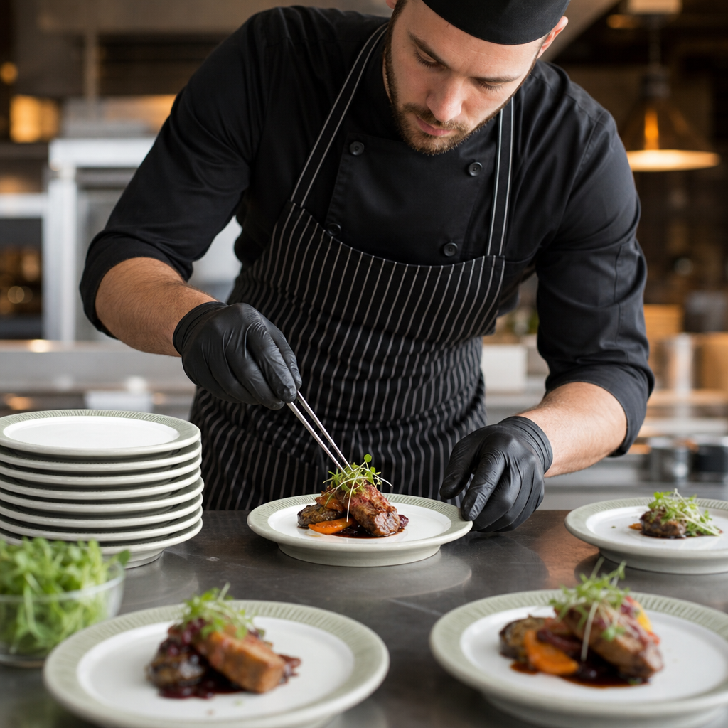 Footed Plates 157mm Ceramic for Restaurants & Hospitality (Pack of 12)