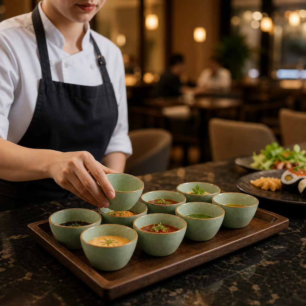 Sauce Dishes 90ml Vitrified Ceramic for Dining Tables (Pack of 12)