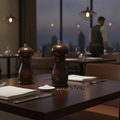Wood Salt and Pepper Mill 6in for Stylish Dining