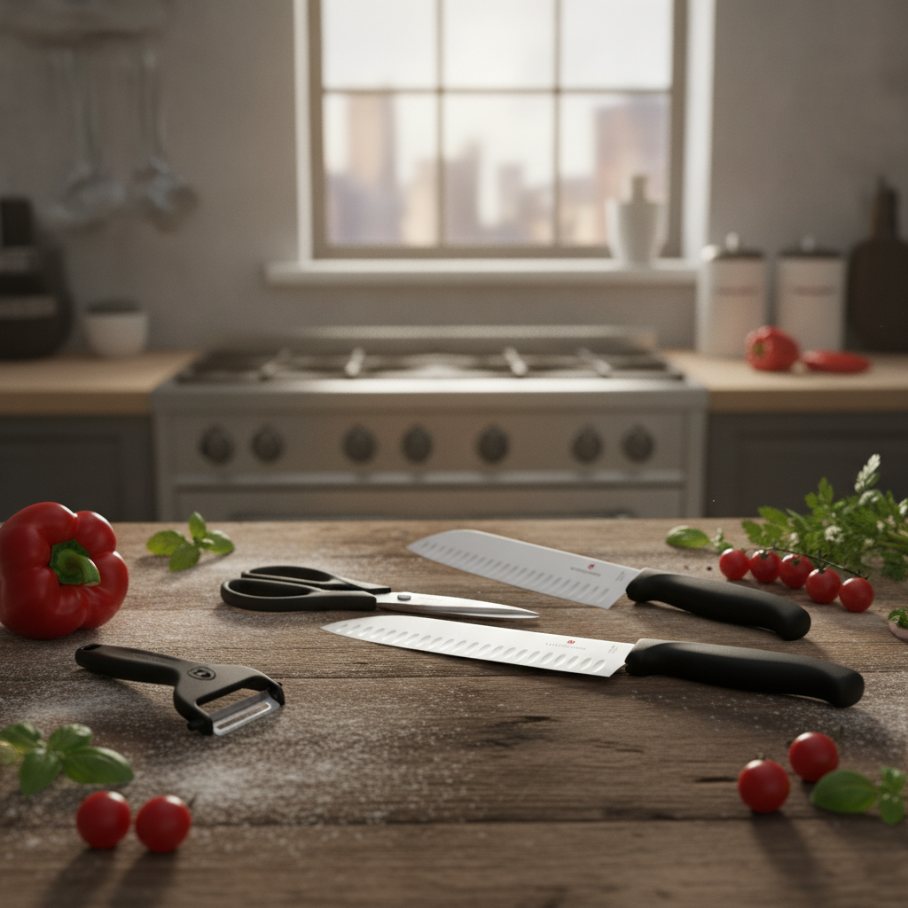 Stainless Steel Kitchen Knife Set for Home & Professional Use (Pack of 4)