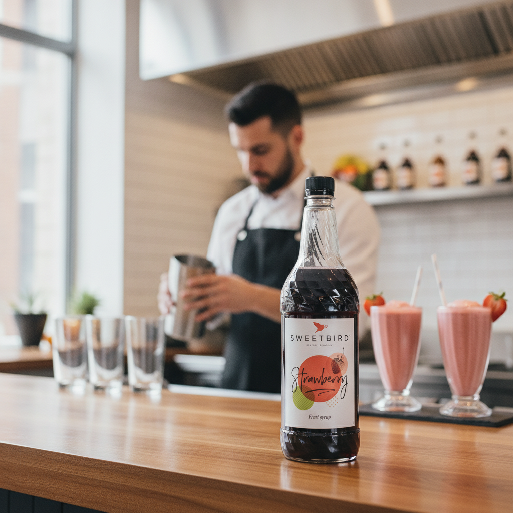 Strawberry Syrup 1L for Milkshakes & Smoothies